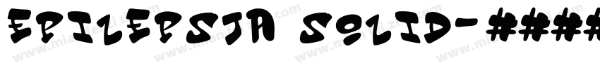 Epilepsja Solid字体转换